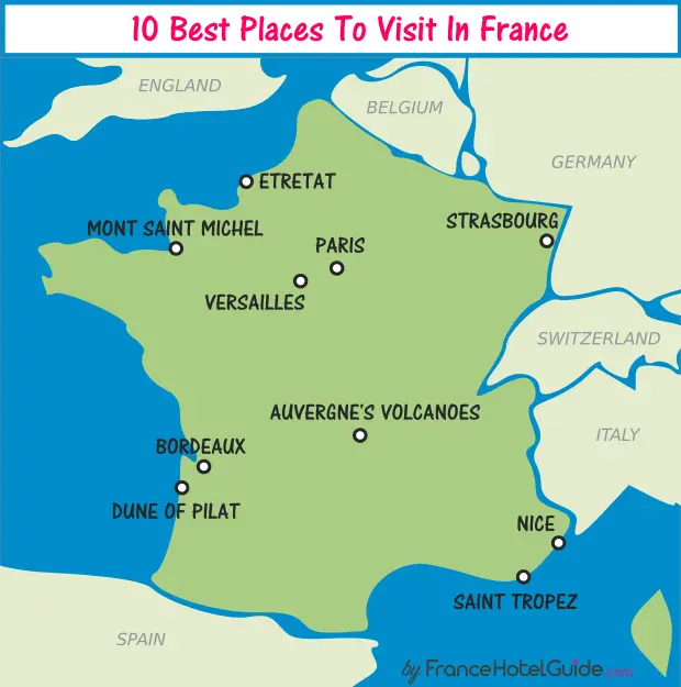 map of best places to visits in france