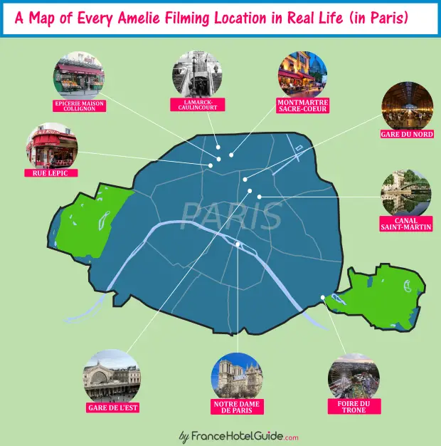 map paris amelie locations