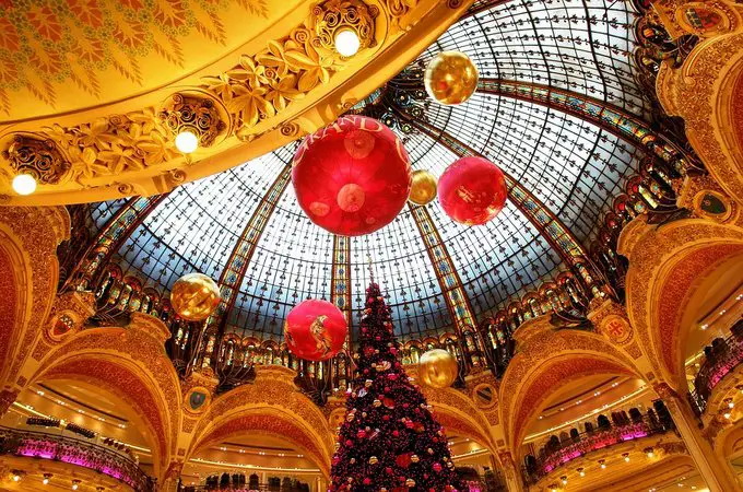 Decorations at Galeries Lafayette