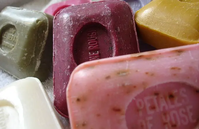 Colorful bar soaps