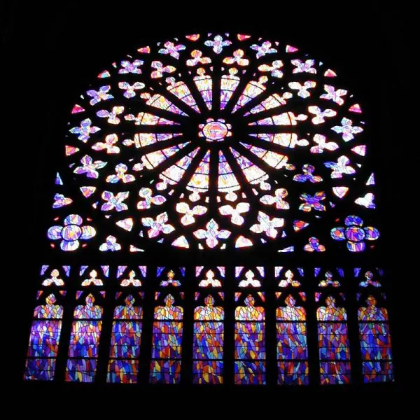 Stained-glass window of the cathedral