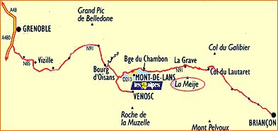 Access Map to Chalet Hotel Mounier