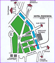 Access Map to Grand Hotel les Capitouls
