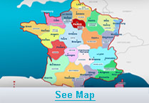 Regions's Map in France