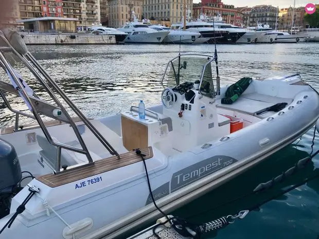 10 seater semi-rigid boat
