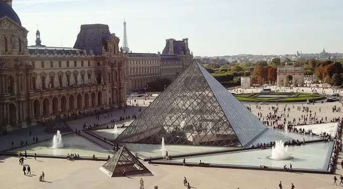 The Louvre and its pyramid