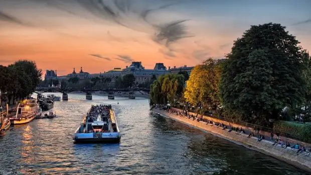 Boat trip on the Seine