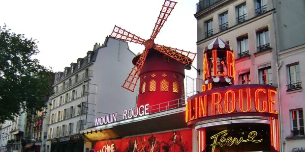 The Moulin Rouge in Pigalle