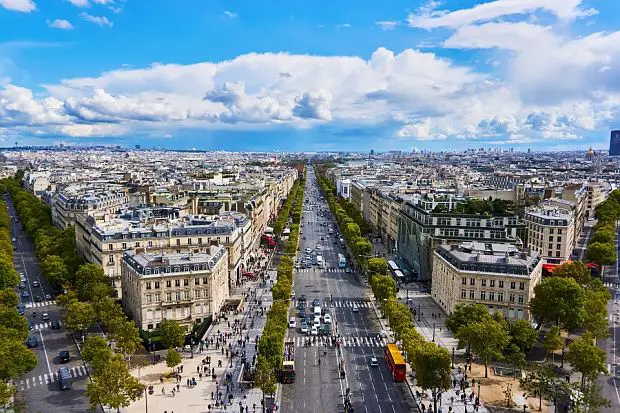Arc de Triomphe view Paris