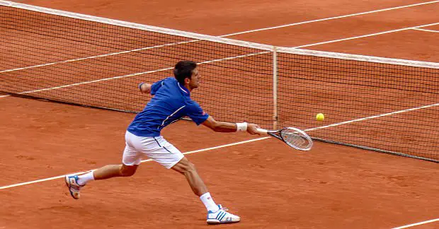 Djokovic on the court