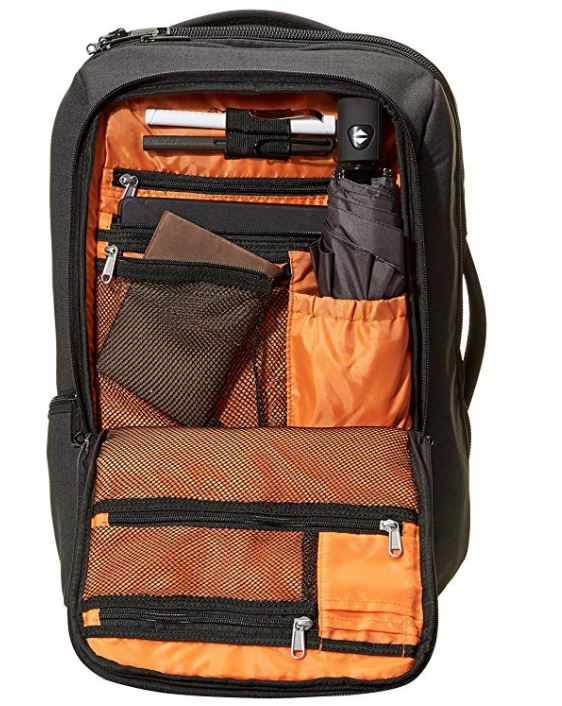 inside backpack