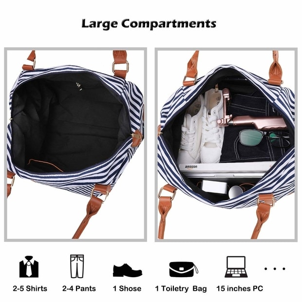 inside duffel bag