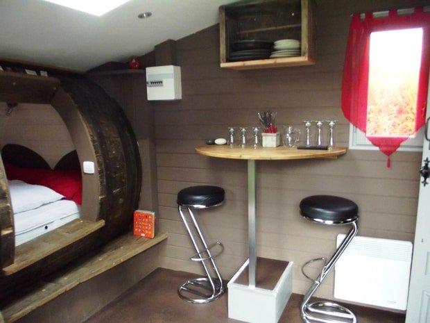 Sleep in a cider barrel