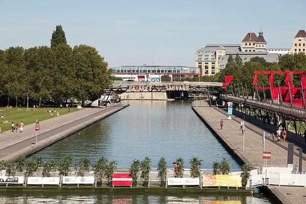 La Villette's pool view