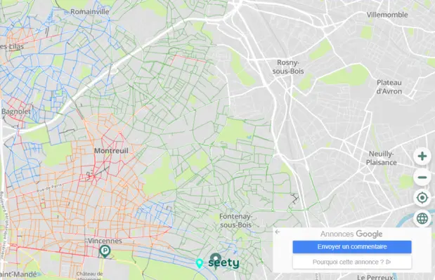 Map of Fontenay on Seety