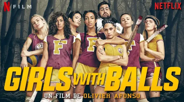 Girls with balls poster