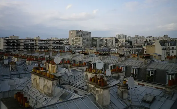 View from the rooftop bar "Le perchoir"