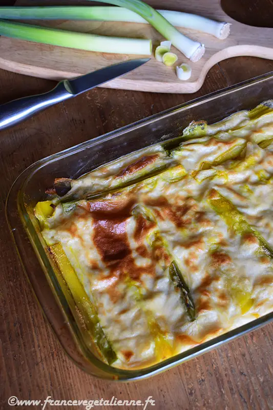 Leek gratin