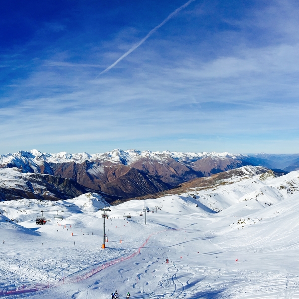 A ski slope at Méribel