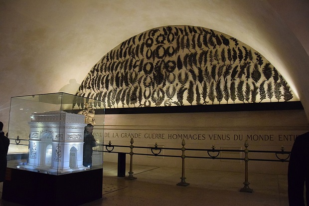 Inside the museum of the Arc