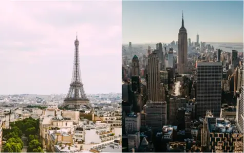 Paris and New York