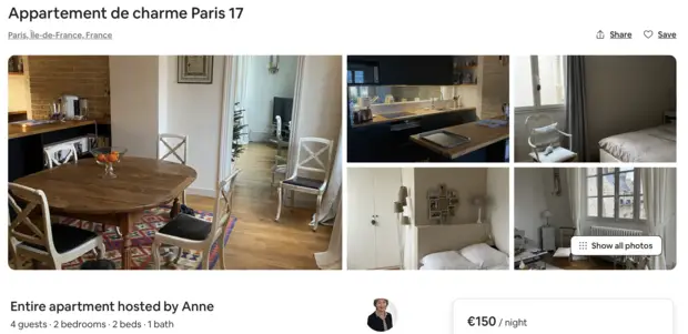 Airbnb 17ème