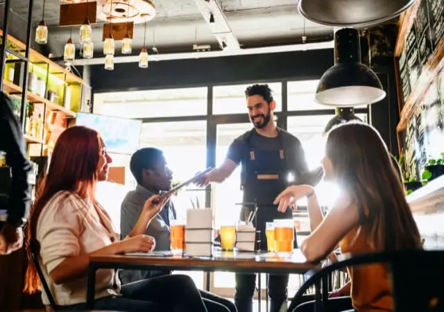 at the restaurant