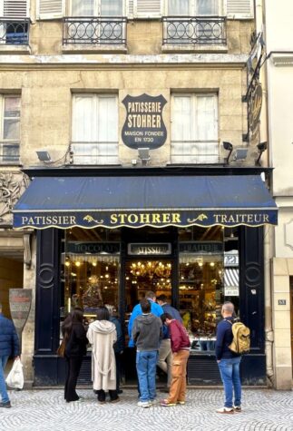 The façade of the bakery