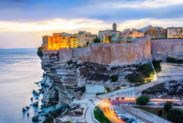 The Corsican town of Bonifacio