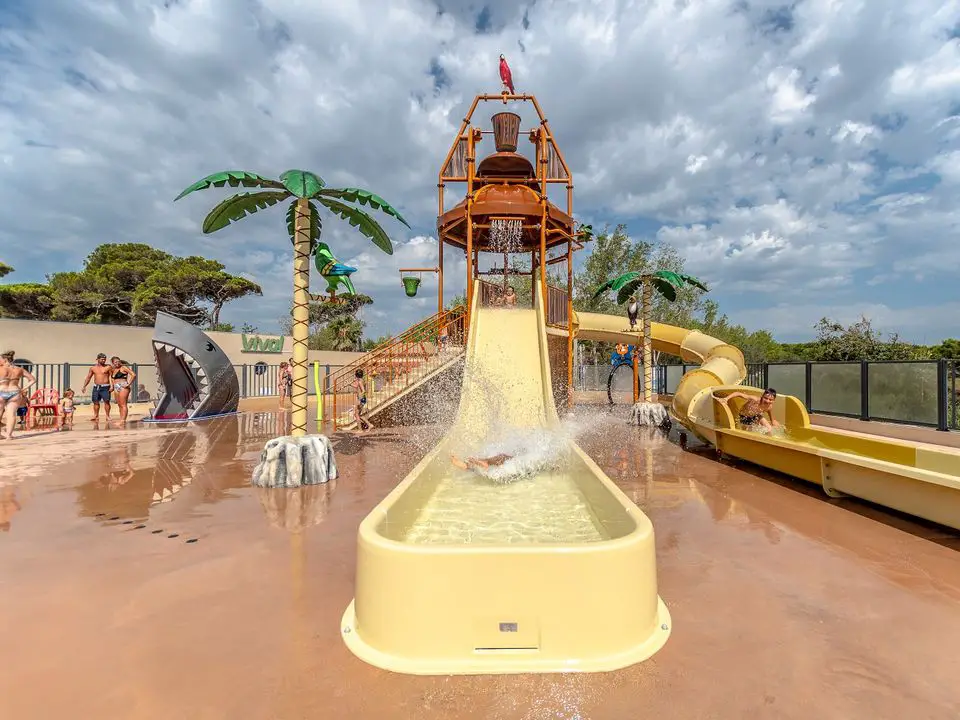 Waterslides and wading pool