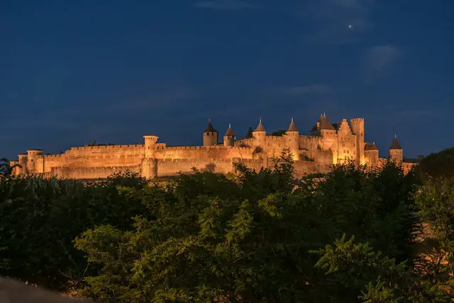 Carcassonne at night
