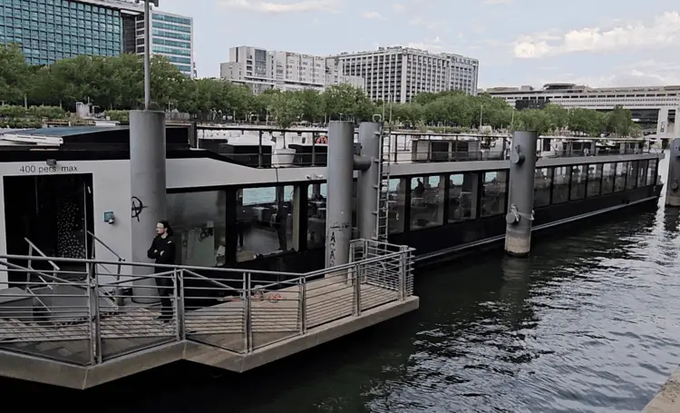 The entrance to the boat