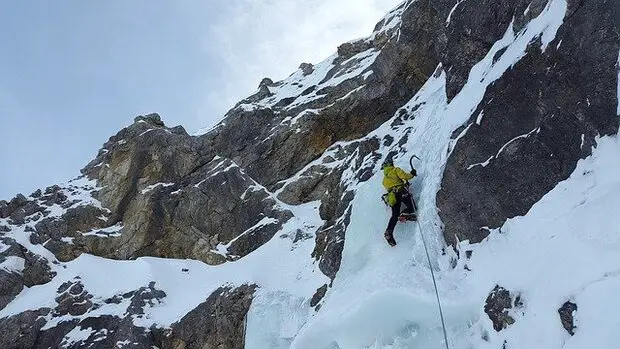 Ice climbing in Villard-de-Lans