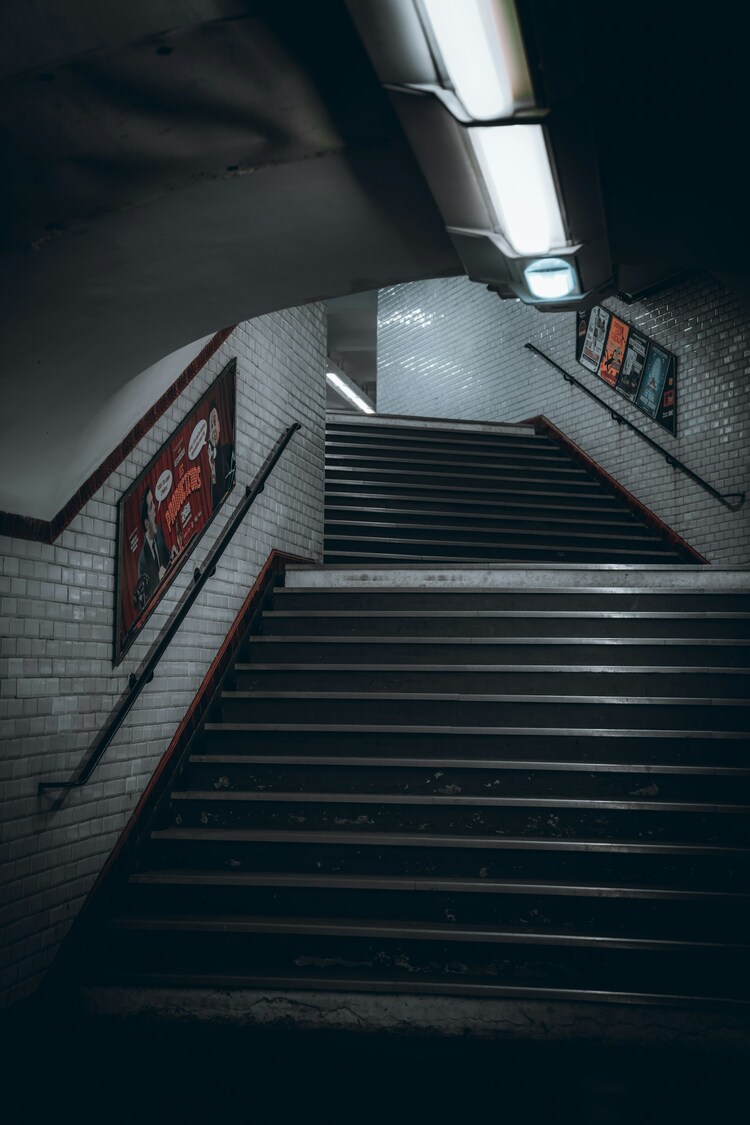 Stairs in metro stations
