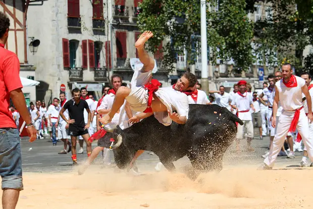 traditional basque country festival in bayonne