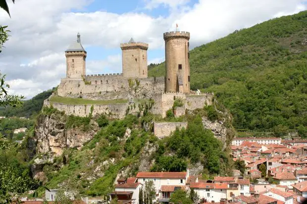 A view on the Castle of Foix