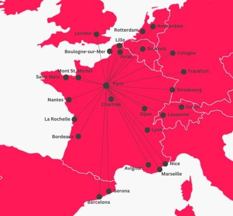map destinations from Paris