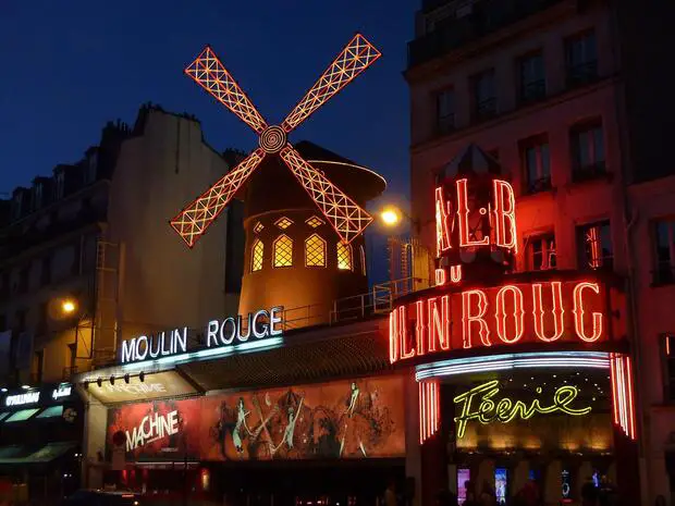 The French cabaret Moulin Rouge