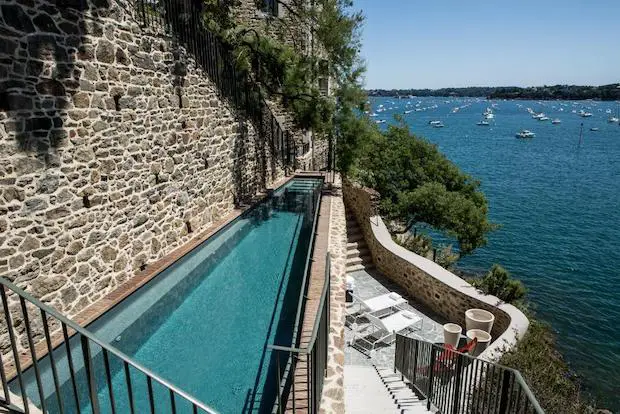 outdoor swimming pool castelbrac hotel spa