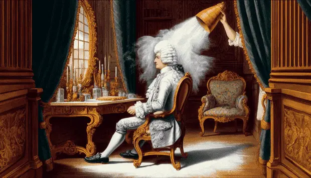 wigs with flour
