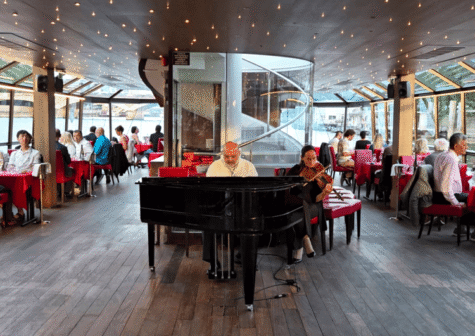 The piano on the boat