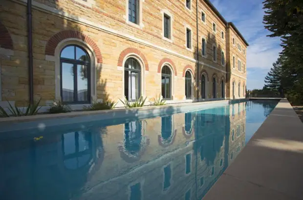 swimming pool of the fourviere hotel lyon