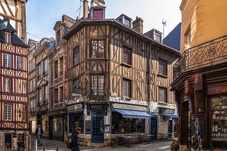 Rouen half-timbered house