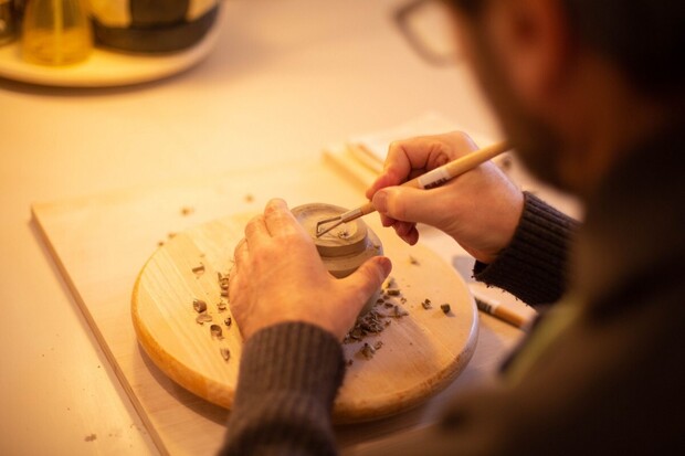 ceramic and hands