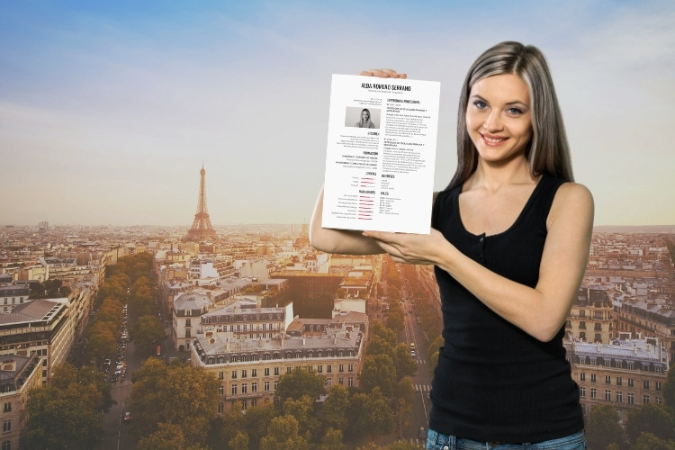 cv para trabajar en paris