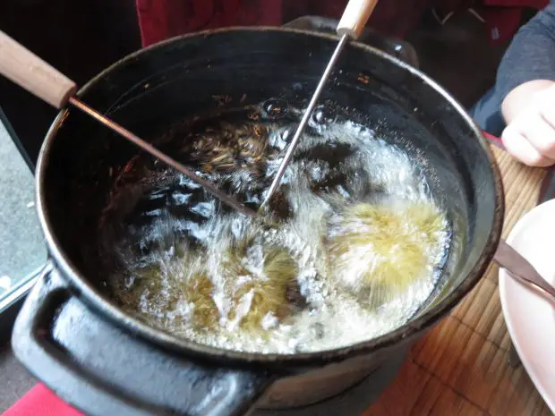 fondue a la borgoñona