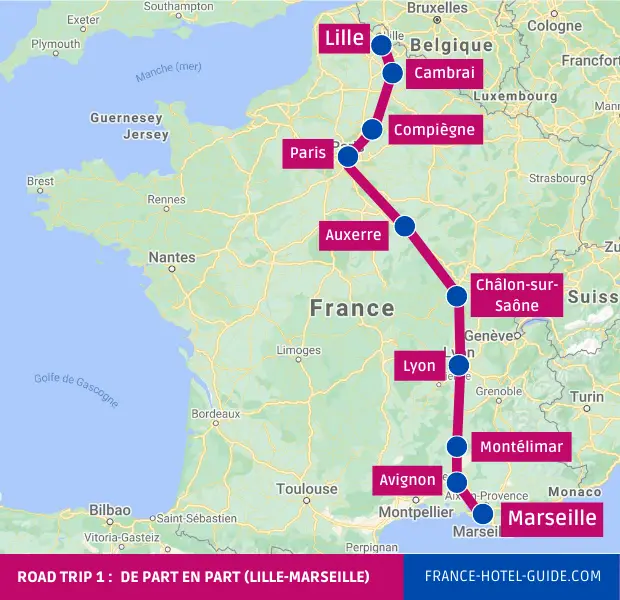 plan a road trip in france