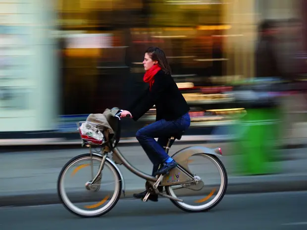 biking girl