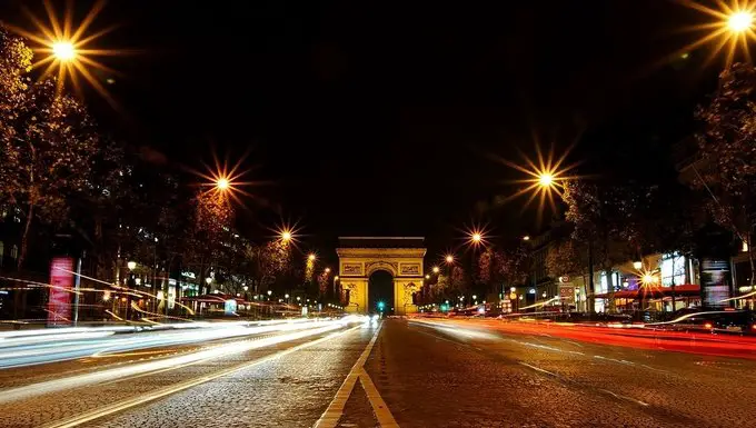 Arc de triomphe en nocturne