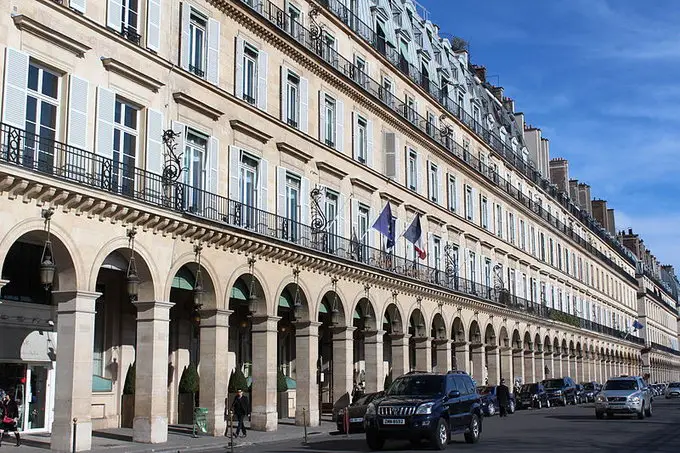 Las arcadas de la Rue de Rivoli